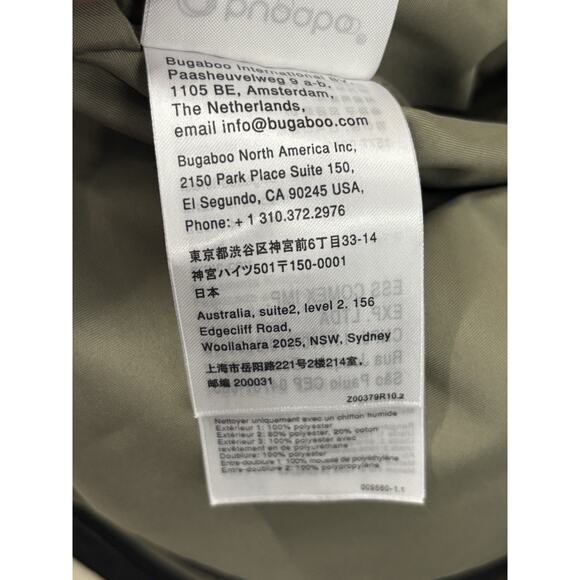 Bugaboo Changing Bag Black Camaleon Fox 16”x12” - Picture 13 of 15